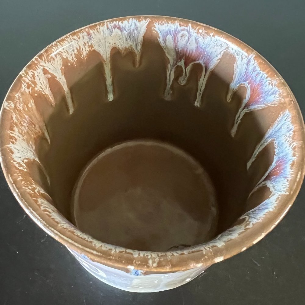 Cancun Mexico Souvenir Mug with Iridescent Drip Glaze - Picture 8 of 9